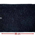 Tapete Microfibra Antiderrapante - 40x60cm - Preto