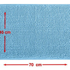Tapete Microfibra Antiderrapante - 45x70cm - Azul-celeste