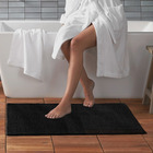 Tapete Microfibra Antiderrapante - 60x90cm - Cinza