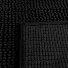 Tapete Microfibra Antiderrapante - 60x90cm - Preto