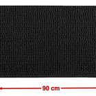 Tapete Microfibra Antiderrapante - 60x90cm - Preto