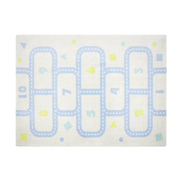 Tapete Moriah Infantil Amarelinha Pista - 1,50 X 1,95 M