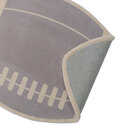 Tapete Moriah Infantil Bola De Futebol Americano - 0,95 X 1,50