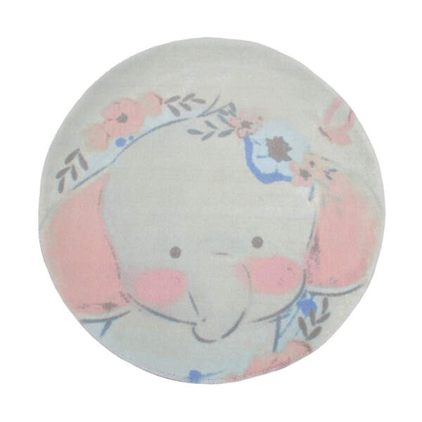 Tapete Moriah Infantil Elefantinha - 1,50 Diam M