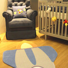 Tapete Moriah Infantil Foguete - 0,95 X 1,50 M