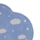 Tapete Moriah Infantil Formato Pingo De Nuvem Azul - 0,95 X 1