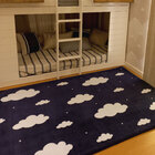 Tapete Moriah Infantil Nuvens Azul Marinho - 1,20 X 1,95 M