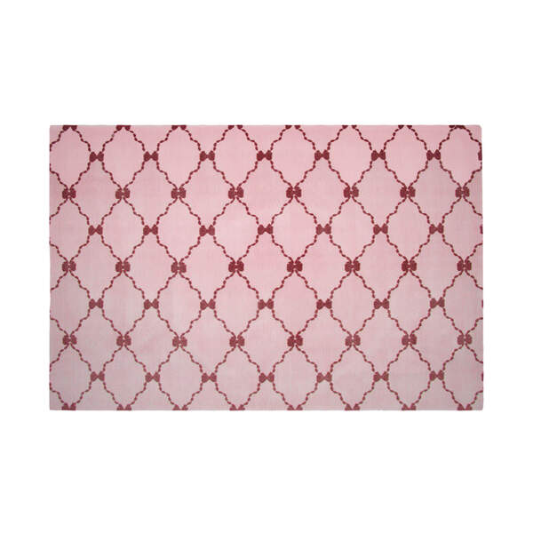 Tapete Moriah Lacinhos Rosa - 1,20 X 1,95 M