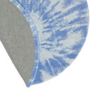 Tapete Moriah Tie Dye Azul Redondo - 1,20 Diam M