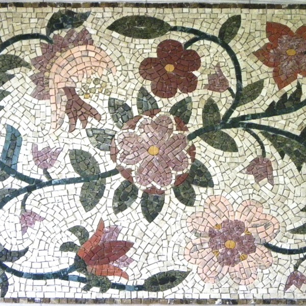Tapete Mosaico Floral Fantasia - 90 Cm