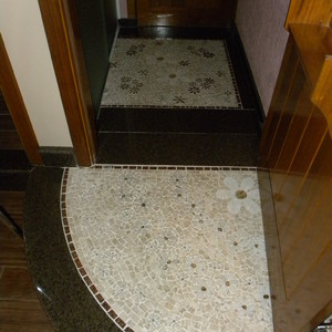 tapete mosaico piso jardim de entrada r101 90 cm