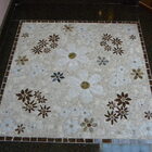 Tapete Mosaico Piso Jardim Florido R102 - 70 Cm
