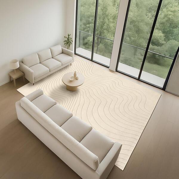 Tapete Movimentos Curvas Snow 300x400cm Tapetes São Carlos