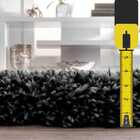 Tapete Muito Felpudo Aconchego 1,00mx1,40m Preto Casen Preto