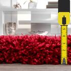 Tapete Muito Peludo Aconchego 2,00mx2,50m Vermelho Casa Dona