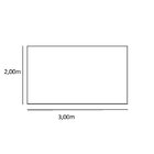 Tapete Natural Retangular Sisal (200x300cm) Preto