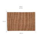 Tapete Natural Retangular Sisal (50x100cm) Mesclado
