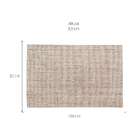 Tapete Natural Retangular Sisal (50x100cm) Polar