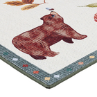 Tapete Natureza Retangular Poliéster e Algodão Rosa Internas 100x150cm Via Star