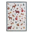 Tapete Natureza Retangular Poliéster e Algodão Rosa Internas 150x200cm Via Star