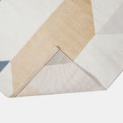 Tapete Nilo 02 1,00x1,40 - Azul E Bege - Edantex