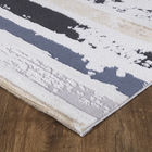 Tapete Nilo 03 2,00x2,50 - Azul E Bege - Edantex