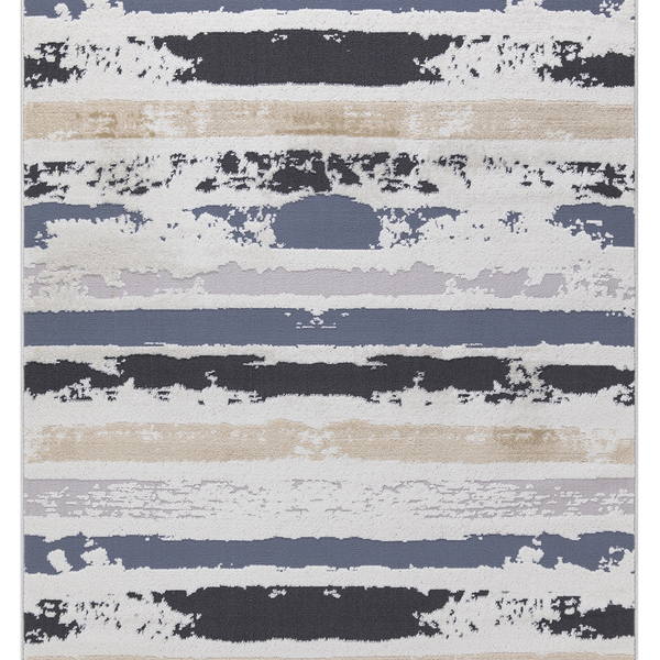 Tapete Nilo 03 2,50x3,00 - Azul E Bege - Edantex