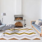 Tapete Nilo 04 1,00x1,40 - Bege E Caramelo - Edantex