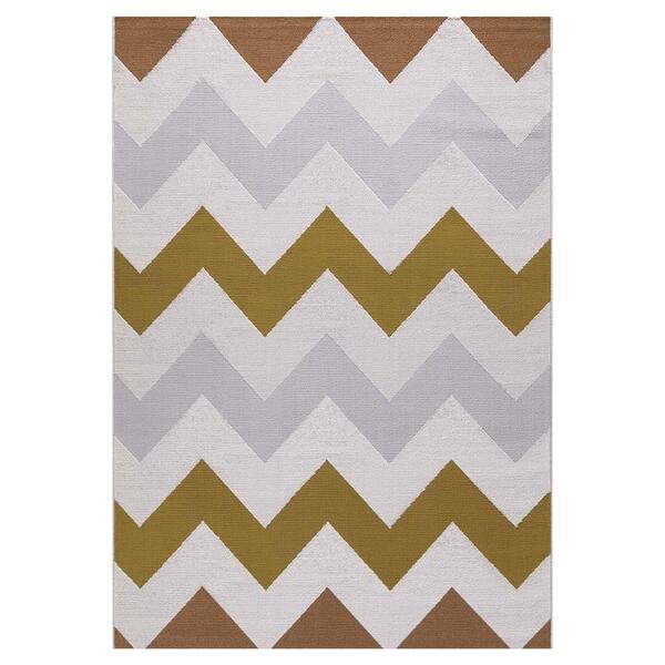 Tapete Nilo 04 Bege E Caramelo 0,50x0,80m - Edantex