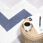 Tapete Nilo 05 2,50x3,00 - Azul E Bege - Edantex