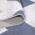 Tapete Nilo 05 3,00x4,00 - Azul E Bege - Edantex