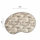 Tapete Organico Bean Antiderrapante 140x200cm Para Quarto E S