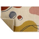 Tapete Retangular Orgânico Fun Tecido Cinza e Verde Áreas Internas 2,00x2,50m Tapetes São Carlos