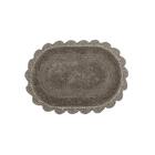 Tapete Oval Kacyumara Crochê 100% Algodão 50cmx80cm Fend