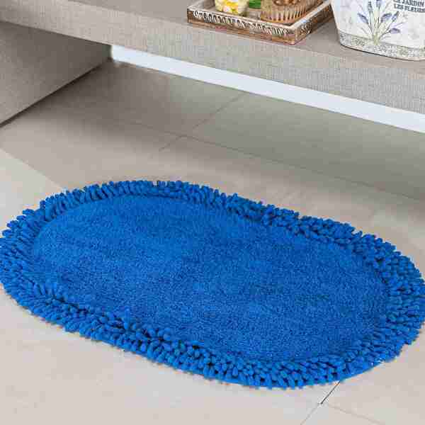 Tapete P/ Banheiro Suria 0 40 X 0 60 Marinho Niazitex