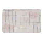 Tapete para Banheiro Antiderrapante Abstrato Grid 40x60cm Oikos
