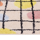 Tapete para Banheiro Antiderrapante Abstrato Grid 40x60cm Oikos