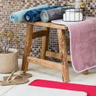 Tapete Para Banheiro Antiderrapante Flannel Outlet Bege 60x40