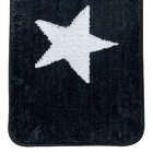 Tapete Para Banheiro Estrela Preto 40x60cm - Casambiente Tape