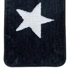 Tapete Para Banheiro Estrela Preto 40x60cm - Casambiente Tape