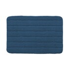 Tapete para Banheiro Microfibra Retangular Nazca Azul 40x60 Espressione