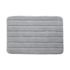 Tapete para Banheiro Microfibra Retangular Nazca Cinza 40x60 Espressione