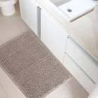 Tapete Para Banheiro Retangular Dallas Taupe 60cm X 40cm - An