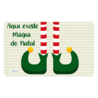 Tapete Para Porta Avulso Duende De Natal 40cm X 60cm Único