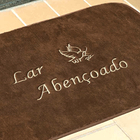 Tapete Para Porta Capacho Bem Vindo - Lar Abençoado 68cm X 48