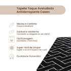 Tapete Para Quarto 1,40m X 2,00m Aveludado Antiderrapante  Pr