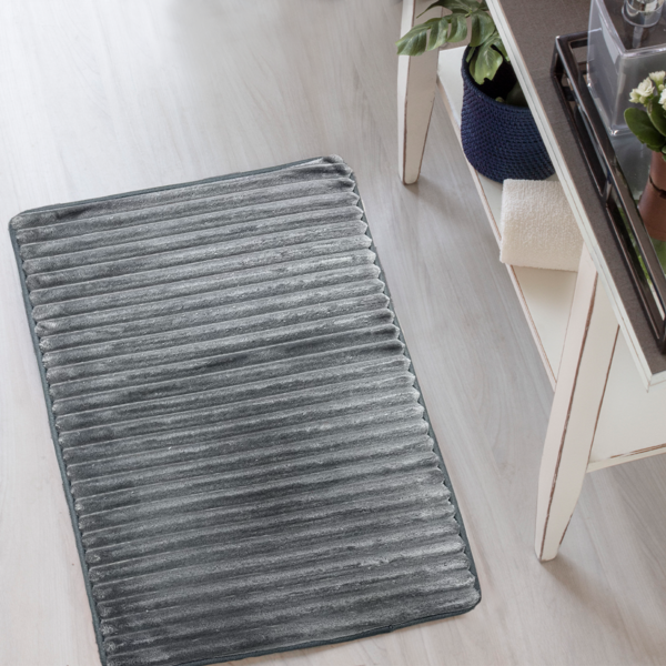 Tapete Para Quarto Antiderrapante 50cm X 70cm Pelucia Wave Ci