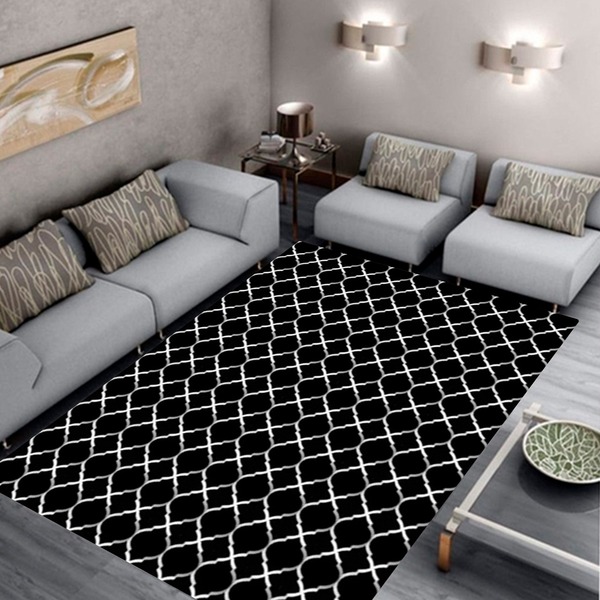 Tapete Para Quarto Casablanca 1,35m X 1,00m Antiderrapante Es