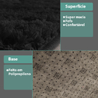 Tapete Para Quarto De Bebe Batman Peludo Cor Preto  300x200cm