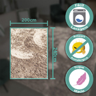 Tapete Para Quarto De Lã De Carneiro Artificial Aconchego Ret